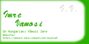 imre vamosi business card